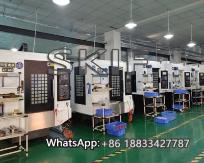 CNC lathe machining workshop